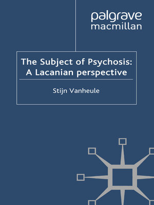 cover image of The Subject of Psychosis